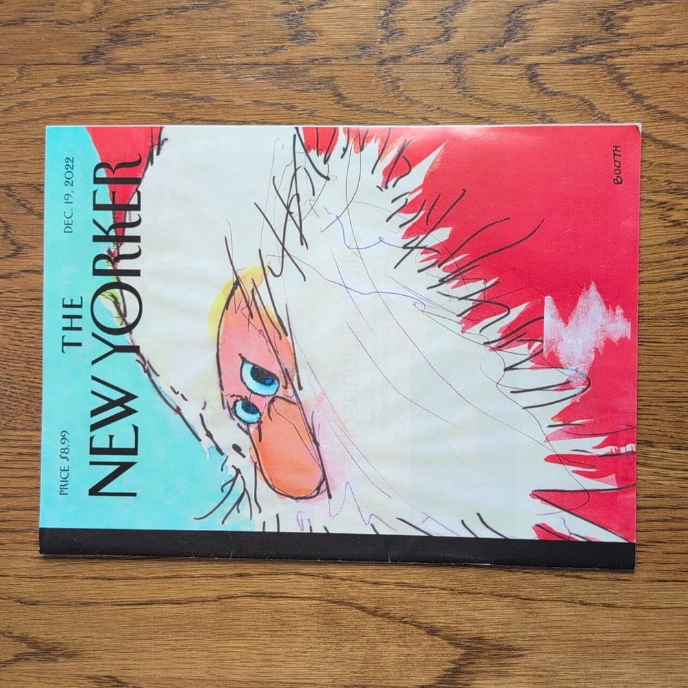The New Yorker Magazine Dec. 19, 2022 Santa Clause George Booth Believe